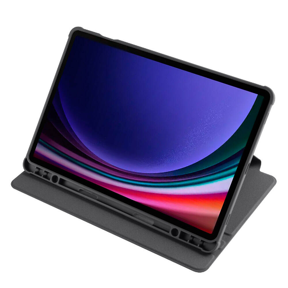 Samsung Galaxy Tab S9 Uyumlu Kılıf Zore Termik Kalem Bölmeli Dönebilen Standlı Kılıf - 16