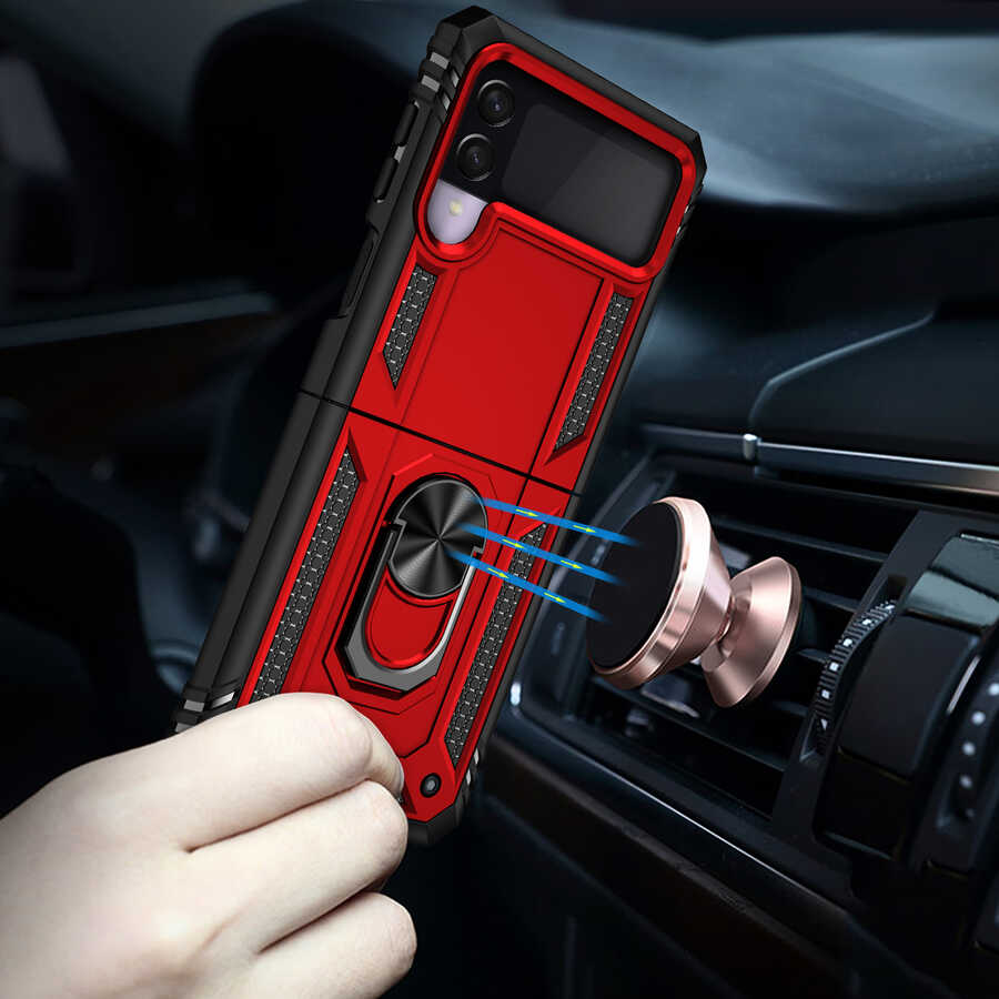 Samsung Galaxy Z Flip 3 Uyumlu Kılıf Zore Vega Kapak - 5