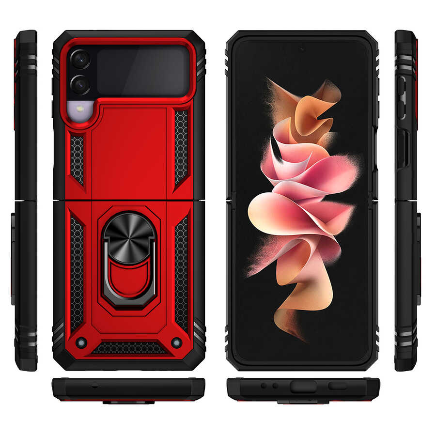 Samsung Galaxy Z Flip 3 Uyumlu Kılıf Zore Vega Kapak - 8