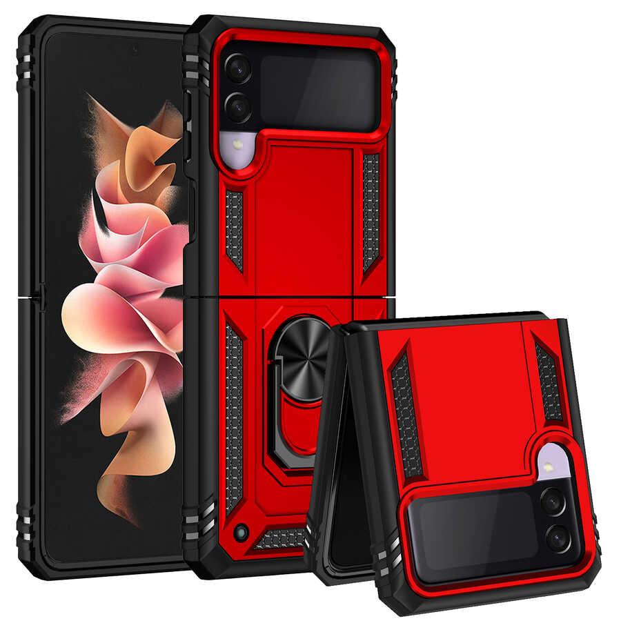 Samsung Galaxy Z Flip 3 Uyumlu Kılıf Zore Vega Kapak - 9