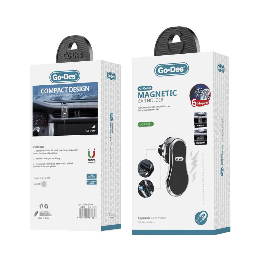 ​Go Des GD-HD713 Magnetik Araç Telefon Tutucu - 1