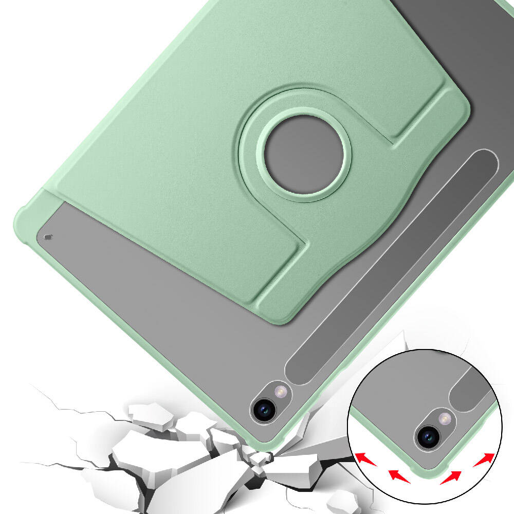 Samsung Galaxy Tab S9 Uyumlu Kılıf Zore Termik Kalem Bölmeli Dönebilen Standlı Kılıf - 33