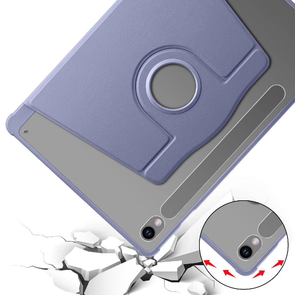 Samsung Galaxy Tab S9 Uyumlu Kılıf Zore Termik Kalem Bölmeli Dönebilen Standlı Kılıf - 34