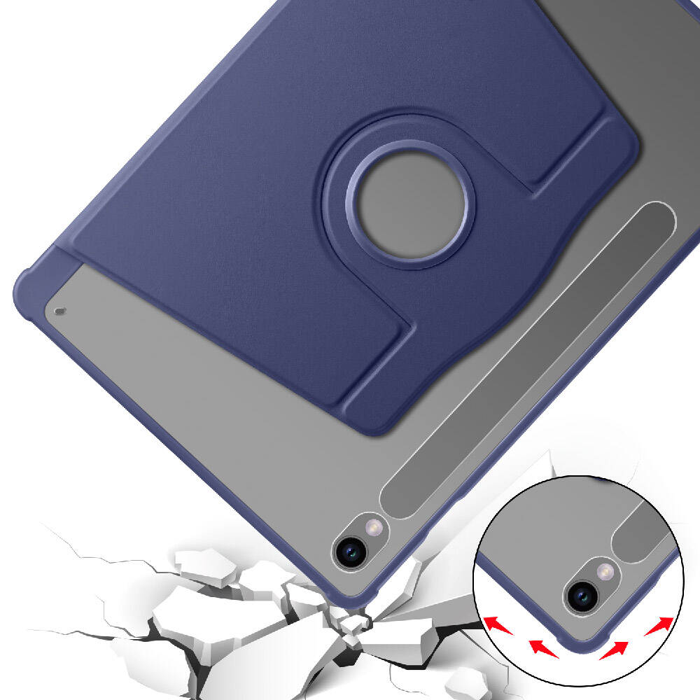 Samsung Galaxy Tab S9 Uyumlu Kılıf Zore Termik Kalem Bölmeli Dönebilen Standlı Kılıf - 39