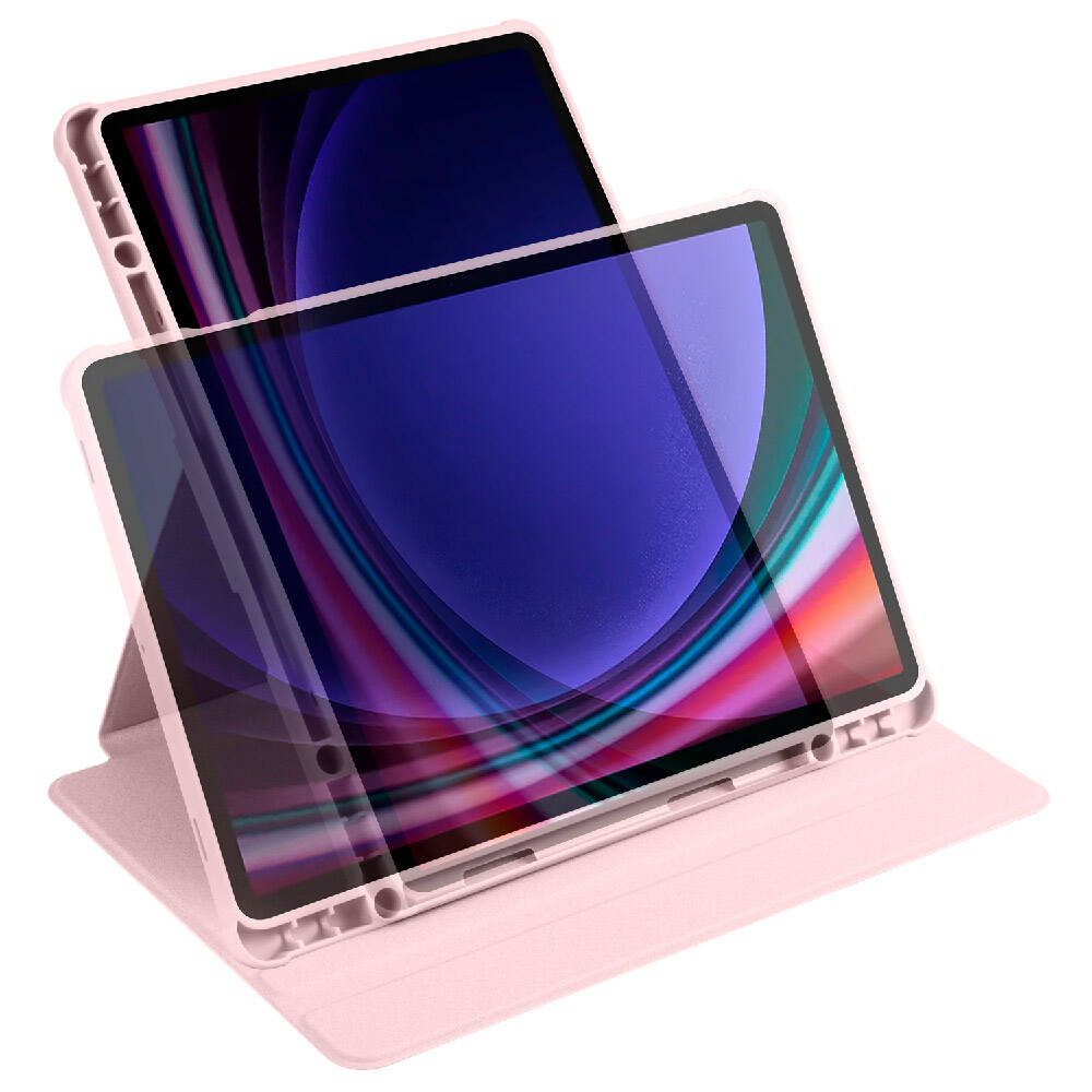 Samsung Galaxy Tab S9 Uyumlu Kılıf Zore Termik Kalem Bölmeli Dönebilen Standlı Kılıf - 41