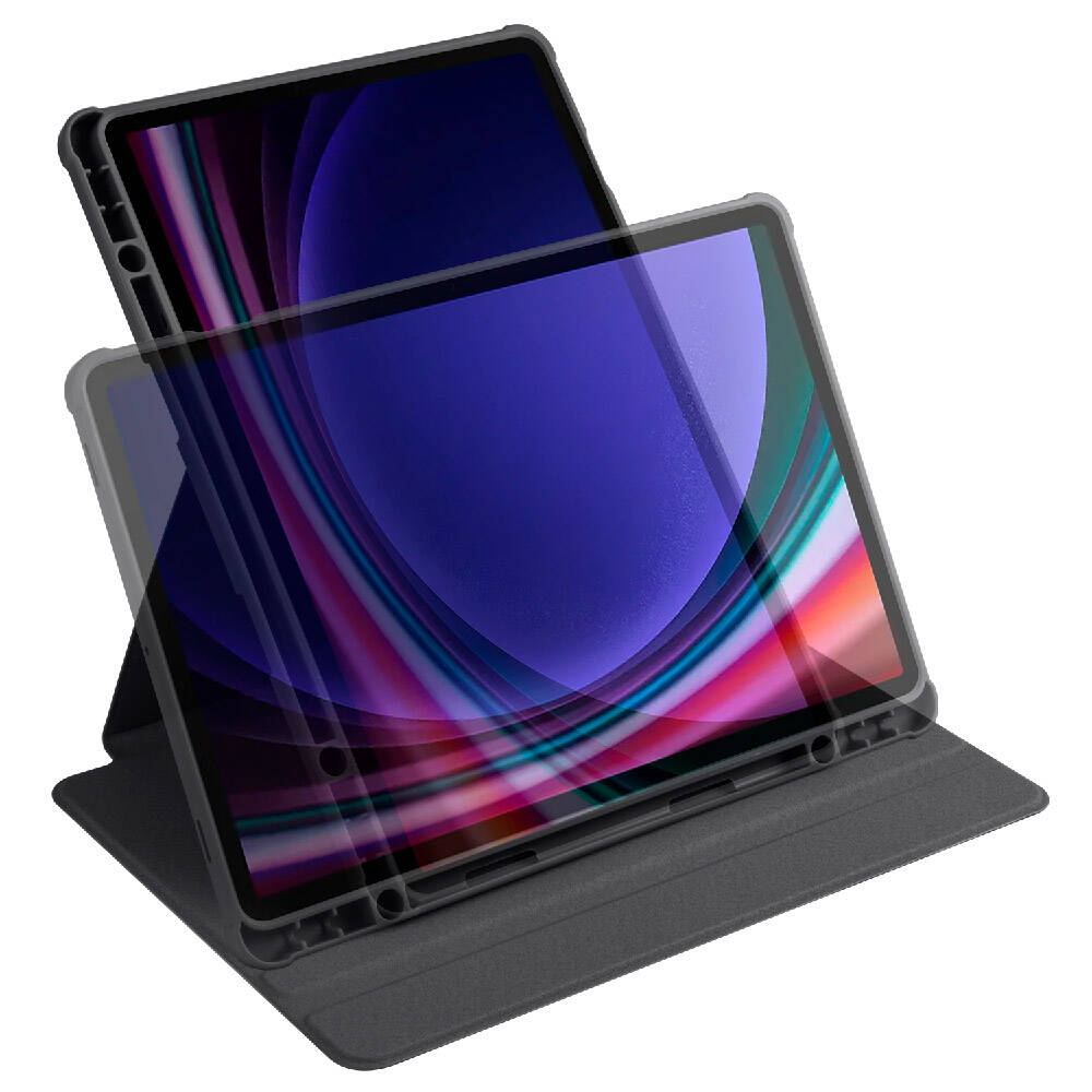Samsung Galaxy Tab S9 Uyumlu Kılıf Zore Termik Kalem Bölmeli Dönebilen Standlı Kılıf - 44