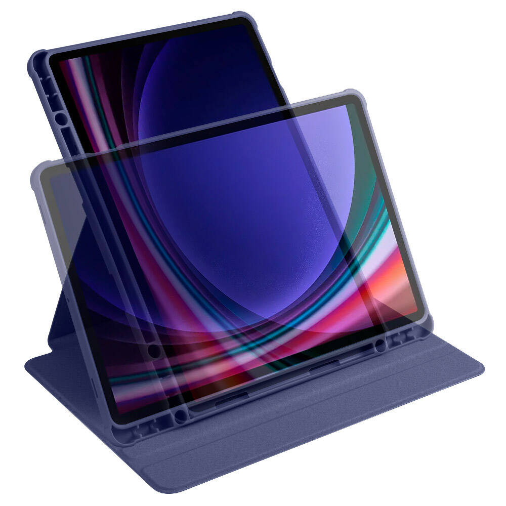 Samsung Galaxy Tab S9 Uyumlu Kılıf Zore Termik Kalem Bölmeli Dönebilen Standlı Kılıf - 45