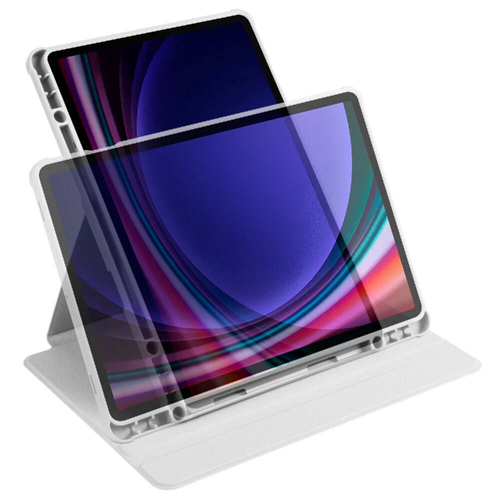 Samsung Galaxy Tab S9 Uyumlu Kılıf Zore Termik Kalem Bölmeli Dönebilen Standlı Kılıf - 46