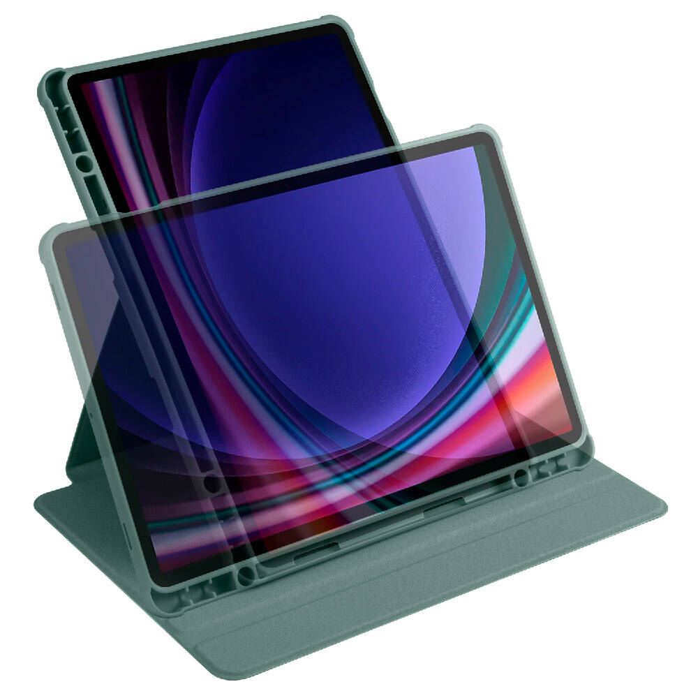 Samsung Galaxy Tab S9 Uyumlu Kılıf Zore Termik Kalem Bölmeli Dönebilen Standlı Kılıf - 47