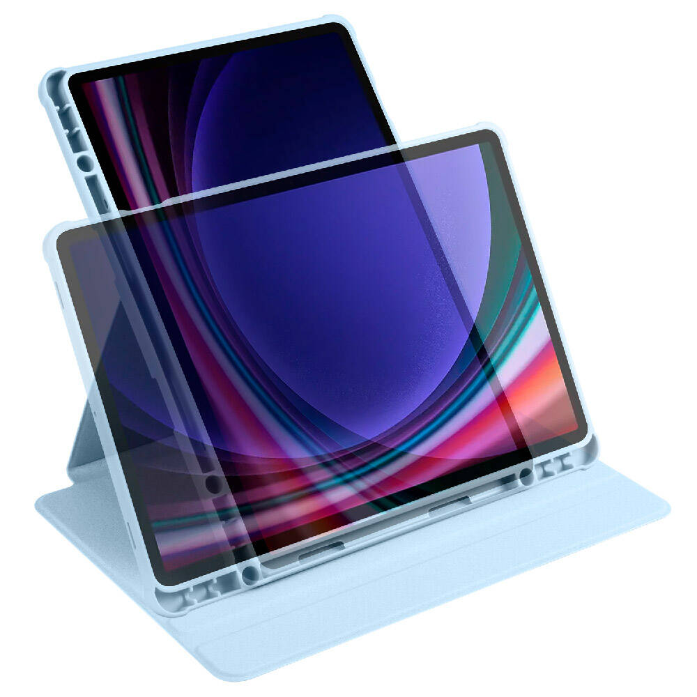 Samsung Galaxy Tab S9 Uyumlu Kılıf Zore Termik Kalem Bölmeli Dönebilen Standlı Kılıf - 48