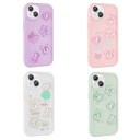 Apple iPhone 15 Plus Uyumlu Kılıf Kabartma Figürlü Parlak Zore Toys Silikon Kapak - 1