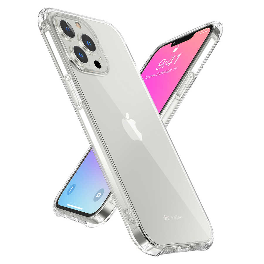 Apple iPhone 13 Pro Max Uyumlu Kılıf Kajsa Transparent Kapak - 5