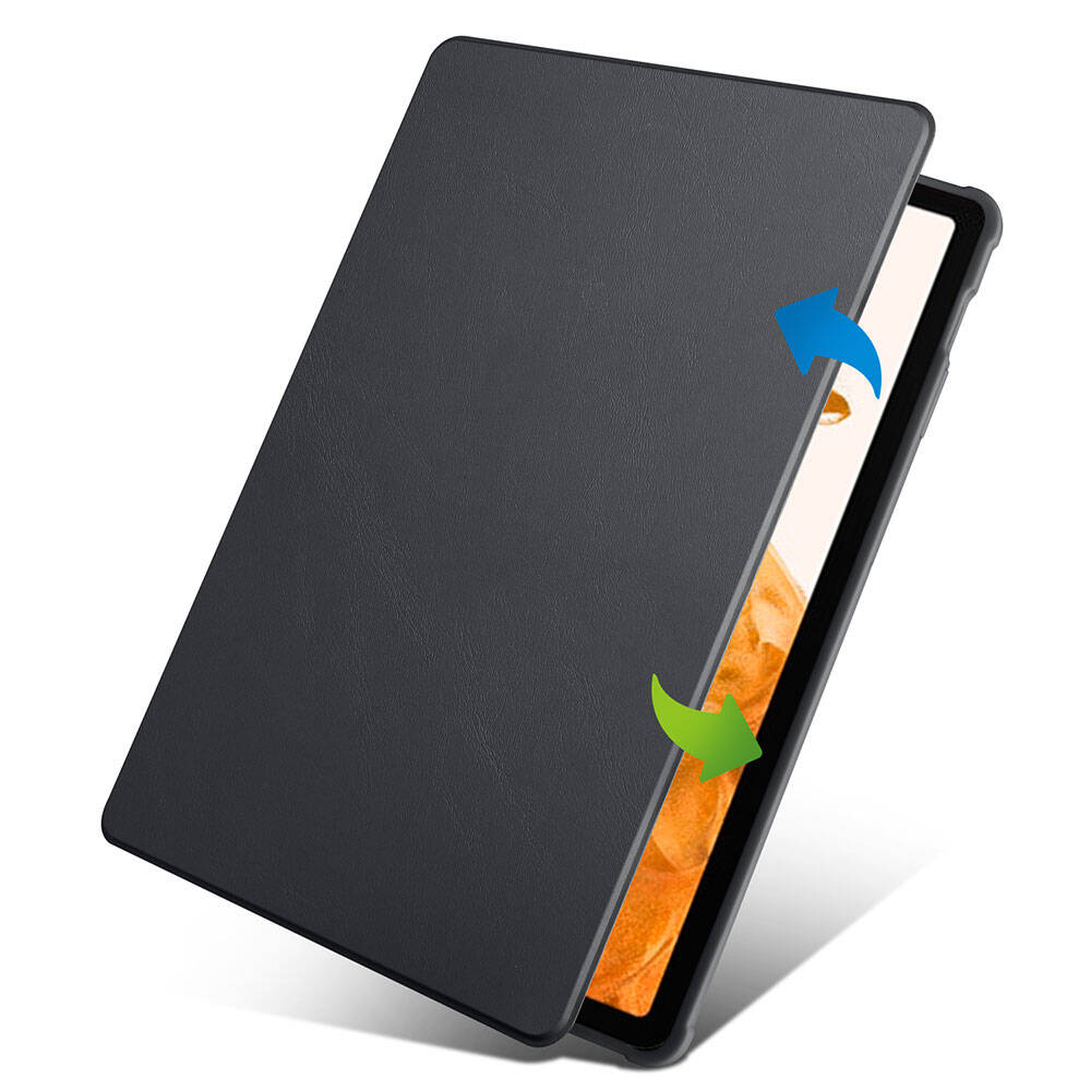 Samsung Galaxy Tab S9 Plus Uyumlu Kılıf Zore Termik Kalem Bölmeli Dönebilen Standlı Kılıf - 8