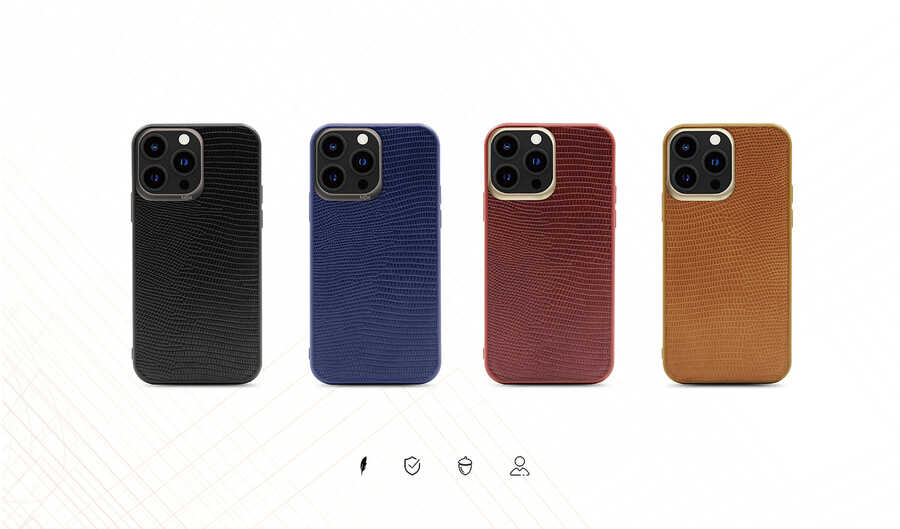 Apple iPhone 13 Pro Max Uyumlu Kılıf ​Kajsa Preppie Collection Pu Deri Kapak - 3