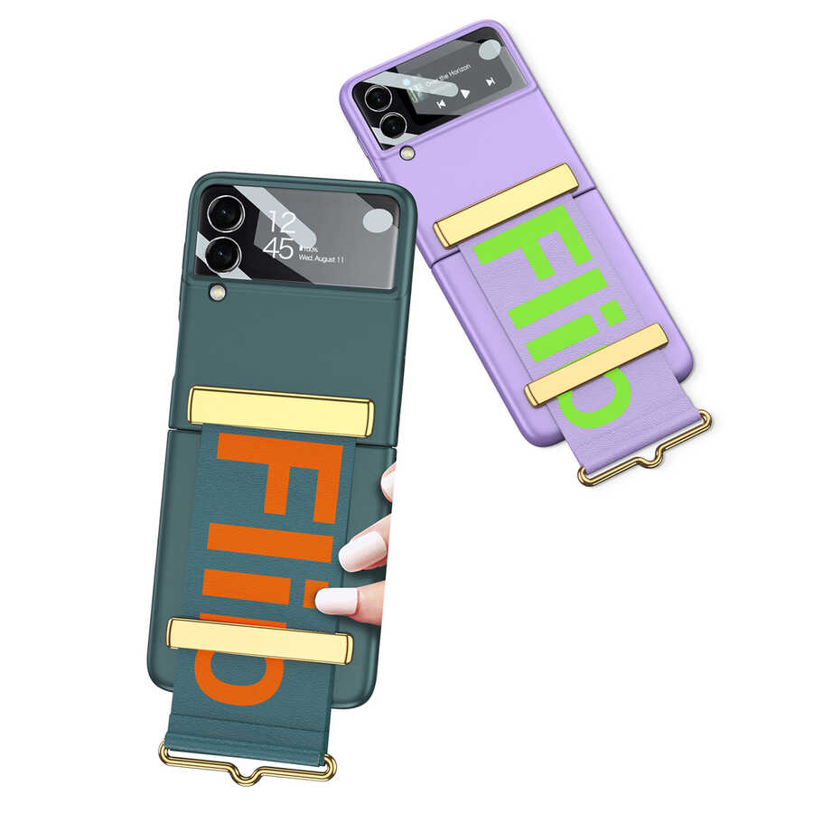 Samsung Galaxy Z Flip 3 Uyumlu Kılıf Zore Flio Kıpta Kapak - 5