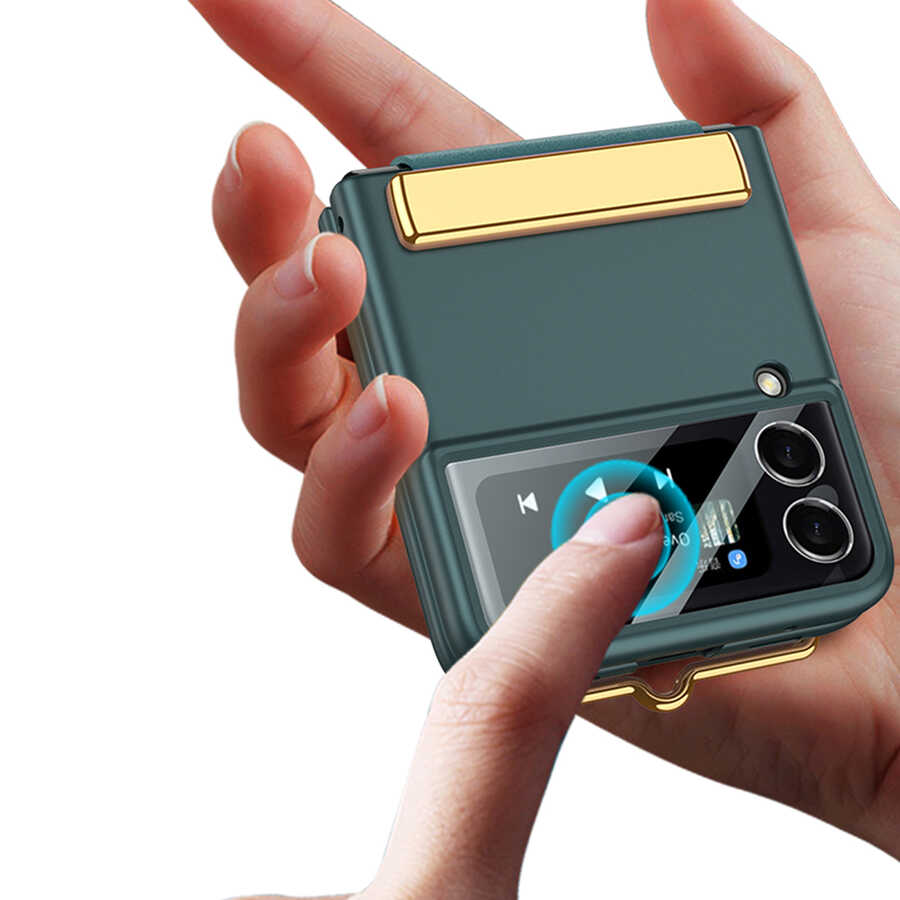 Samsung Galaxy Z Flip 3 Uyumlu Kılıf Zore Flio Kıpta Kapak - 7