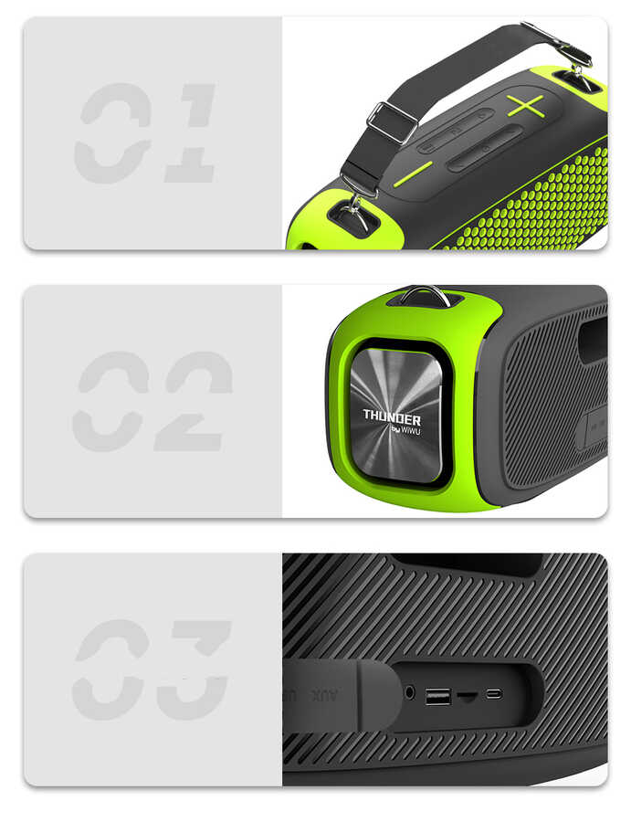 Wiwu P16 Max Bluetooth Speaker Hoparlör - 8