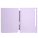 Samsung Galaxy Tab S9 Uyumlu Kılıf Zore Tri Folding Kalem Bölmeli Standlı Kılıf - 4