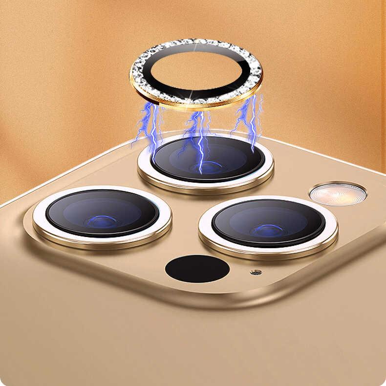 Apple iPhone 12 Pro Max Uyumlu CL-06 Kamera Lens Koruyucu - 2