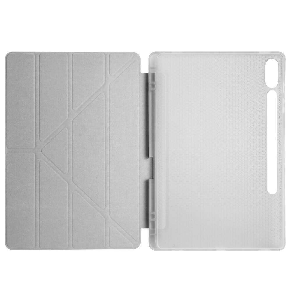 Samsung Galaxy Tab S9 Plus Uyumlu Kılıf Zore Tri Folding Kalem Bölmeli Standlı Kılıf - 7