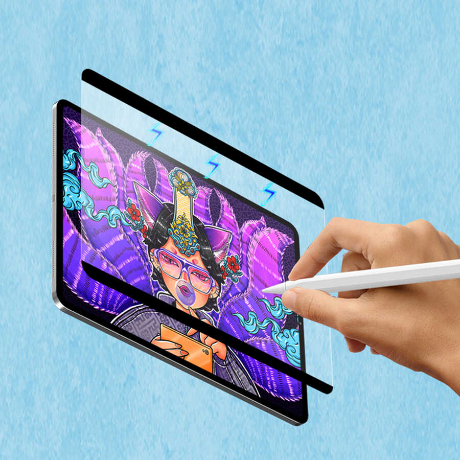 Apple iPad Pro 12.9 2021 Uyumlu (5.Nesil) Wiwu Removable Mıknatıslı Ekran Koruyucu - 11