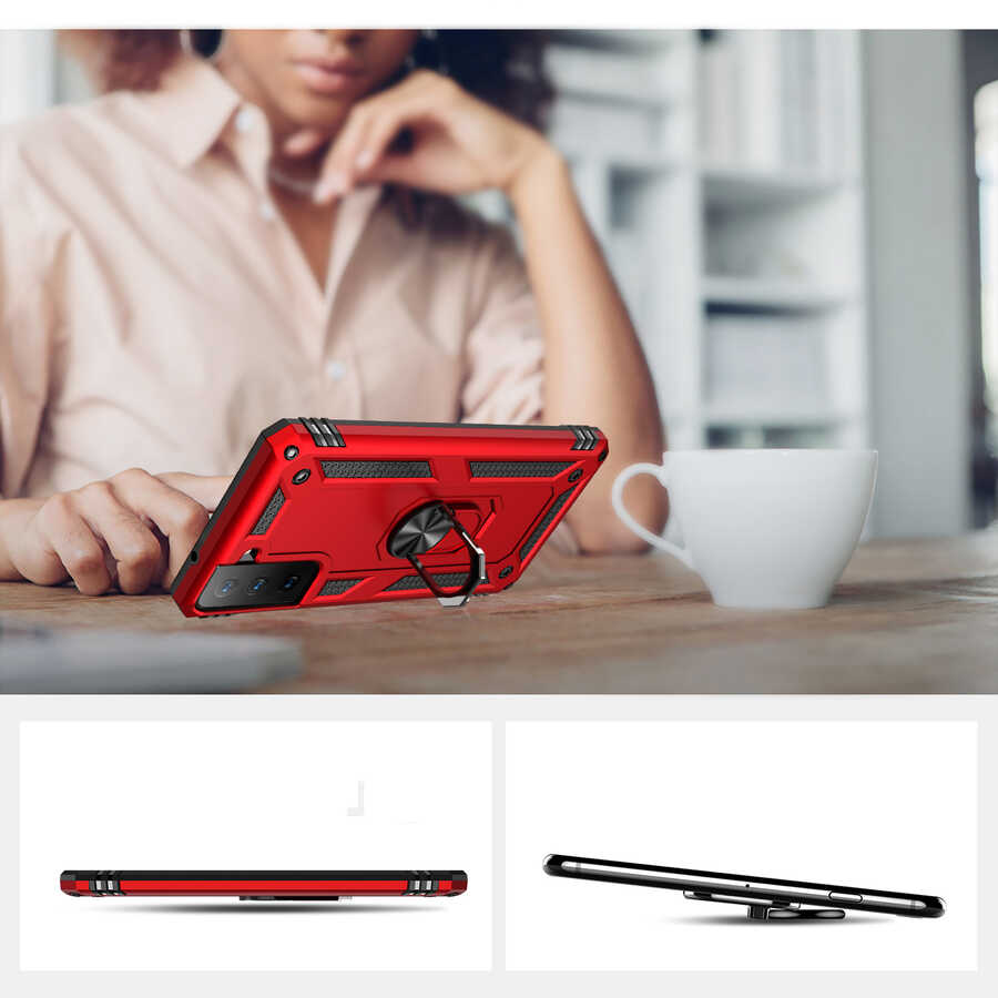 Samsung Galaxy S21 FE Uyumlu Kılıf Zore Vega Kapak - 6