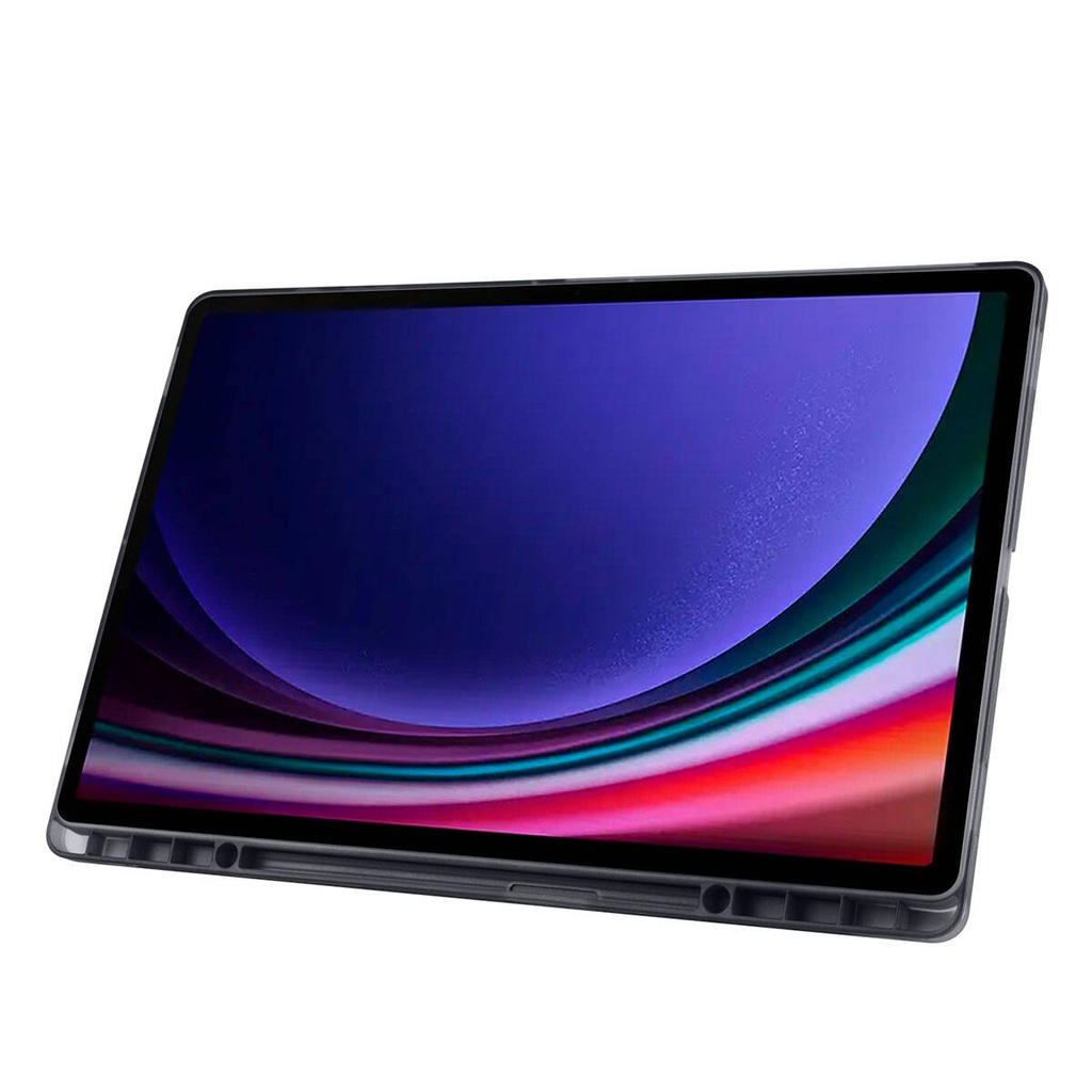 Samsung Galaxy Tab S9 Ultra SM-X910 Uyumlu Kılıf Zore Tri Folding Kalem Bölmeli Standlı Kılıf - 16