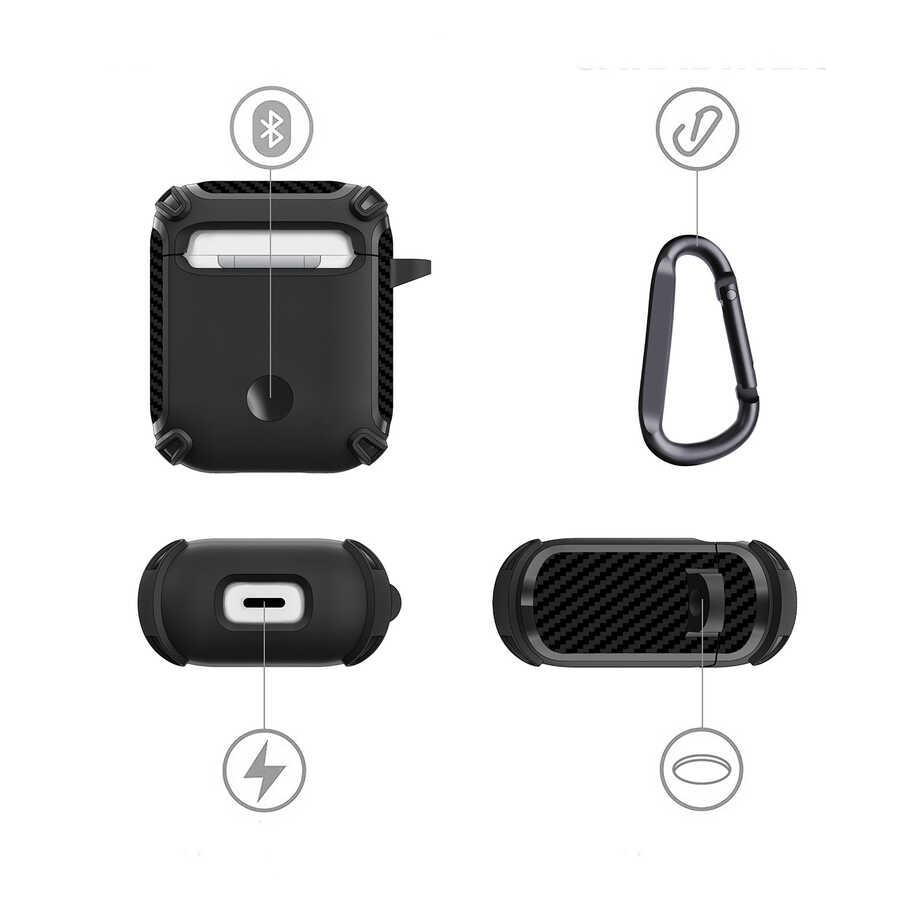 Apple Airpods Uyumlu Kılıf Zore Airbag 26 Silikon - 8