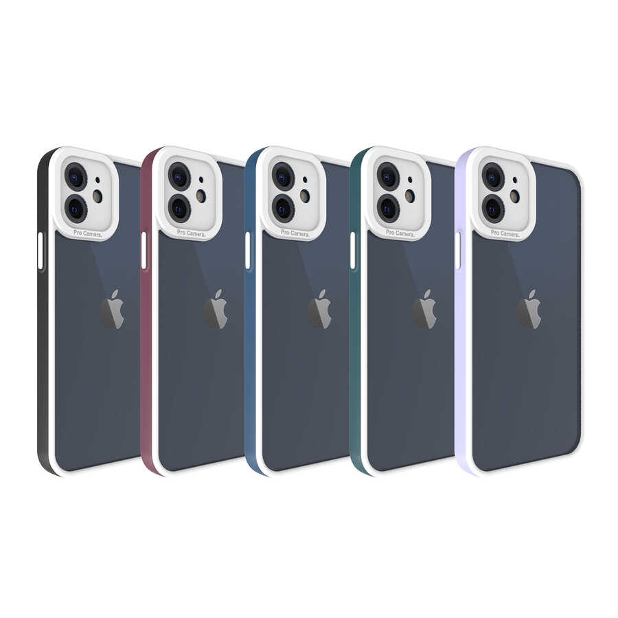 Apple iPhone 12 Uyumlu Kılıf Zore Mima Kapak - 1