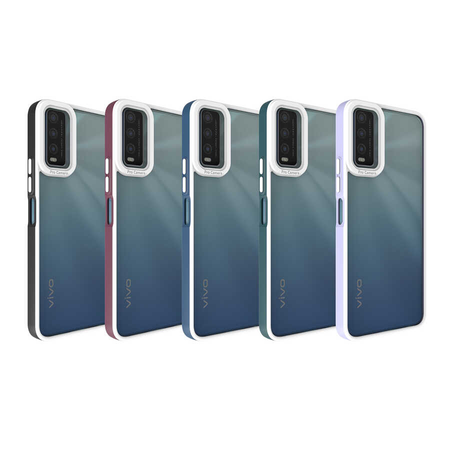 Vivo Y20 Uyumlu Kılıf Zore Mima Kapak - 1