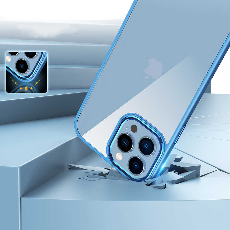 Apple iPhone 12 Pro Uyumlu Kılıf Zore Krom Kapak - 8