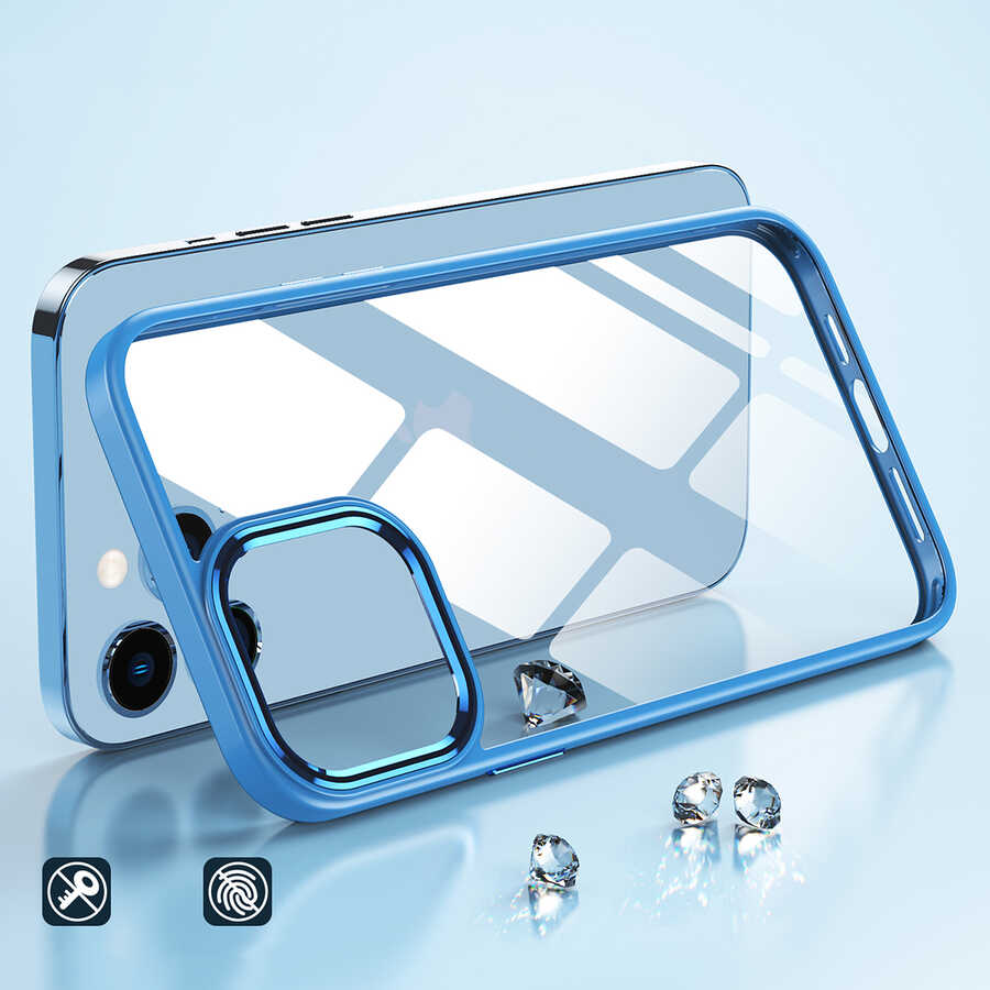 Apple iPhone 12 Pro Uyumlu Kılıf Zore Krom Kapak - 9