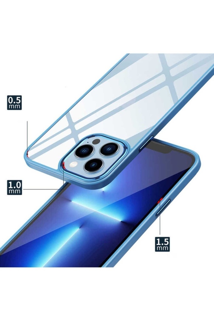Apple iPhone 13 Uyumlu Kılıf Zore Krom Kapak