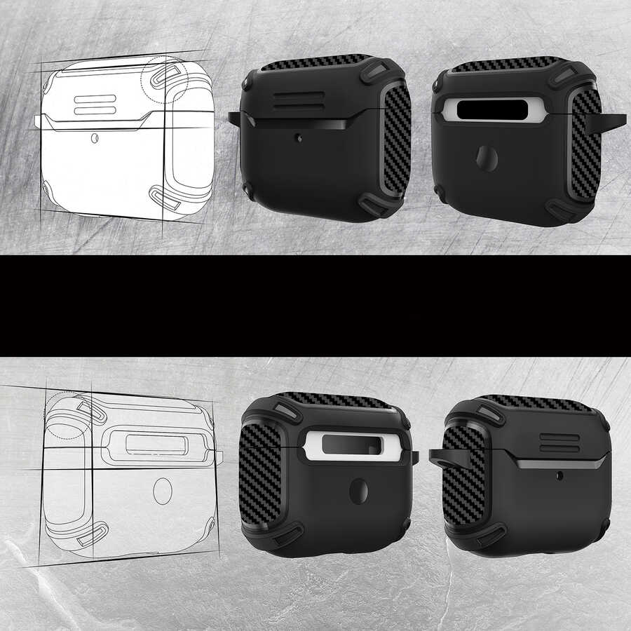 Apple Airpods 3. Nesil Uyumlu Kılıf Zore Airbag 26 Silikon - 4