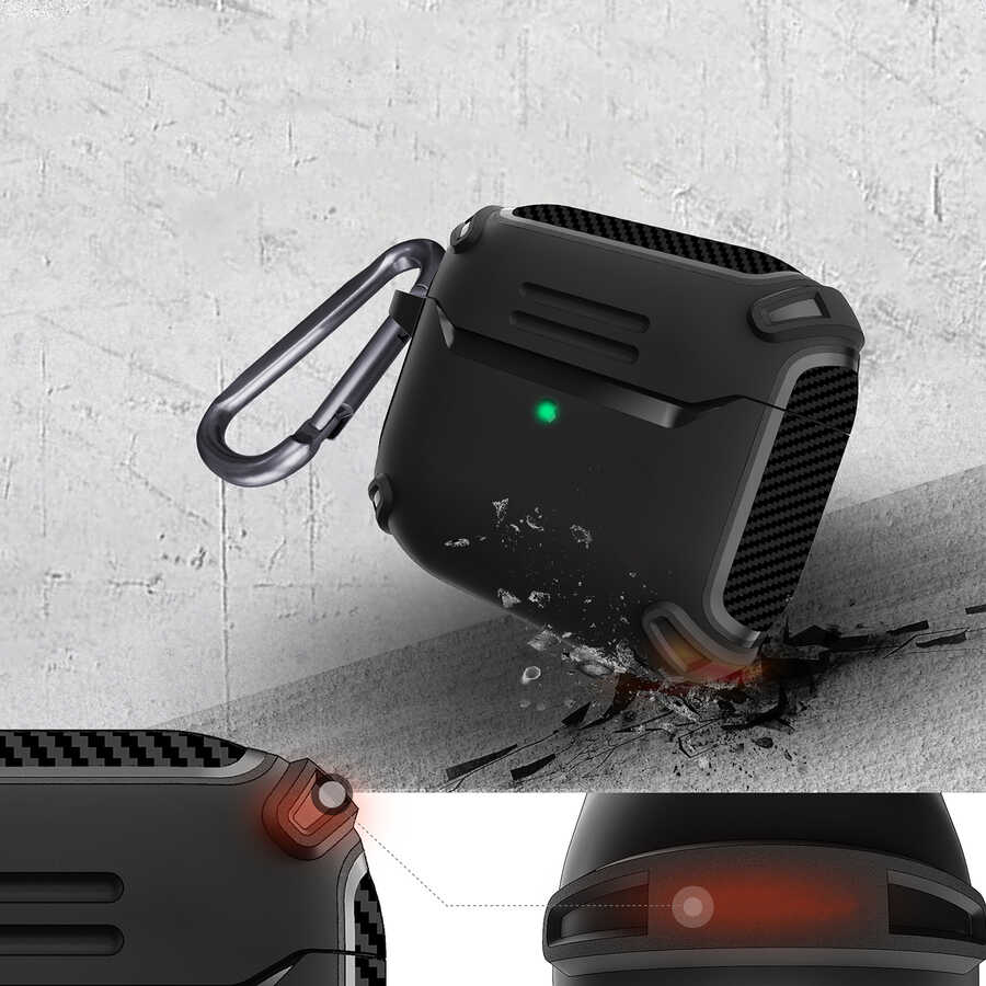 Apple Airpods 3. Nesil Uyumlu Kılıf Zore Airbag 26 Silikon - 5