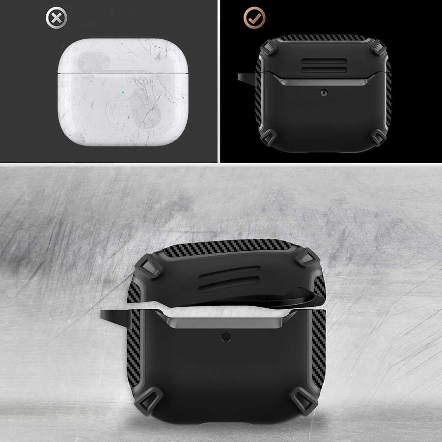 Apple Airpods 3. Nesil Uyumlu Kılıf Zore Airbag 26 Silikon - 6