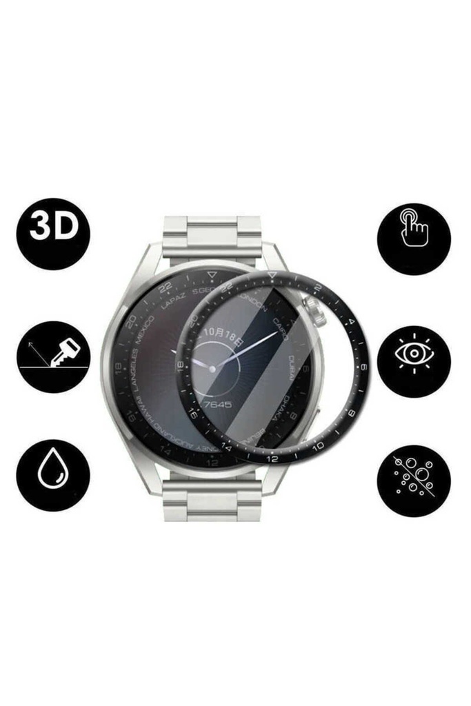 Huawei Watch 3 Pro Uyumlu Zore PMMA Pet Saat Ekran Koruyucu