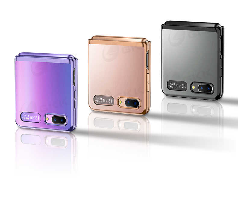 Samsung Galaxy Z Flip Uyumlu Kılıf Zore Kıpta Kapak - 3