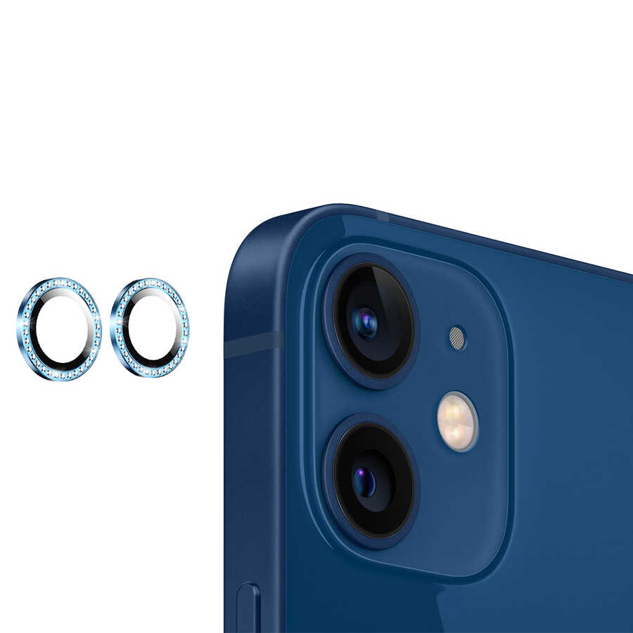 Apple iPhone 12 Uyumlu CL-06 Kamera Lens Koruyucu - 1