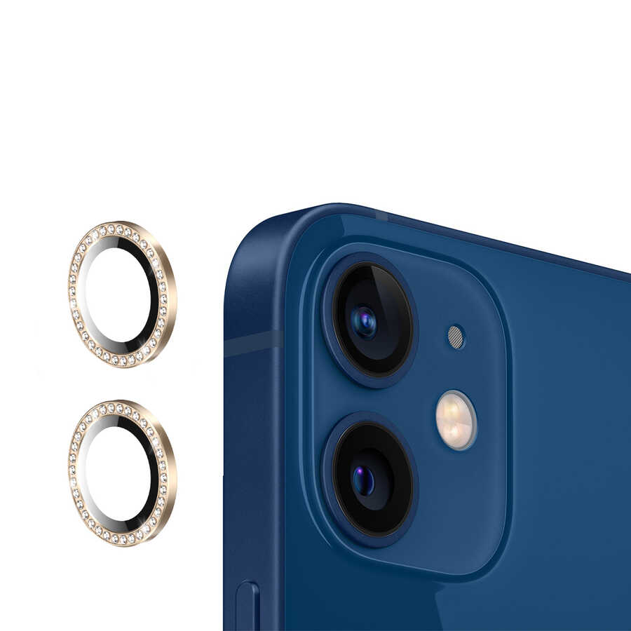 Apple iPhone 12 Uyumlu CL-06 Kamera Lens Koruyucu - 2