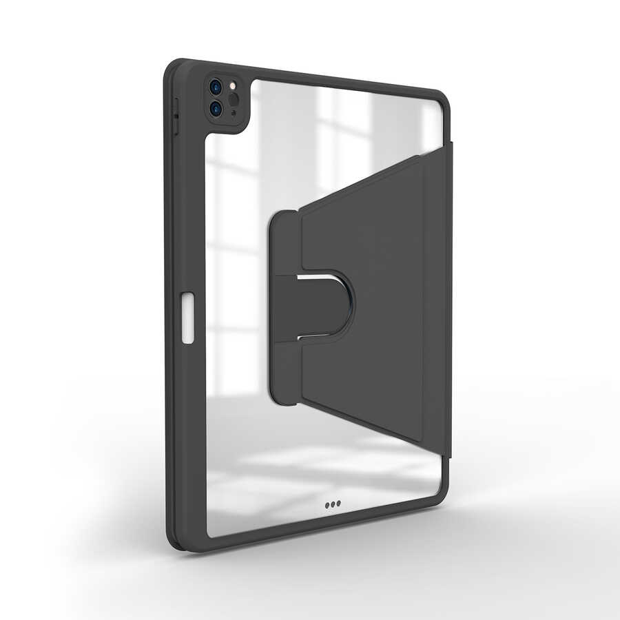 Apple iPad Pro 12.9 2020 Uyumlu (4.Nesil) Kılıf Zore Nayn Dönebilen Standlı Kılıf - 8