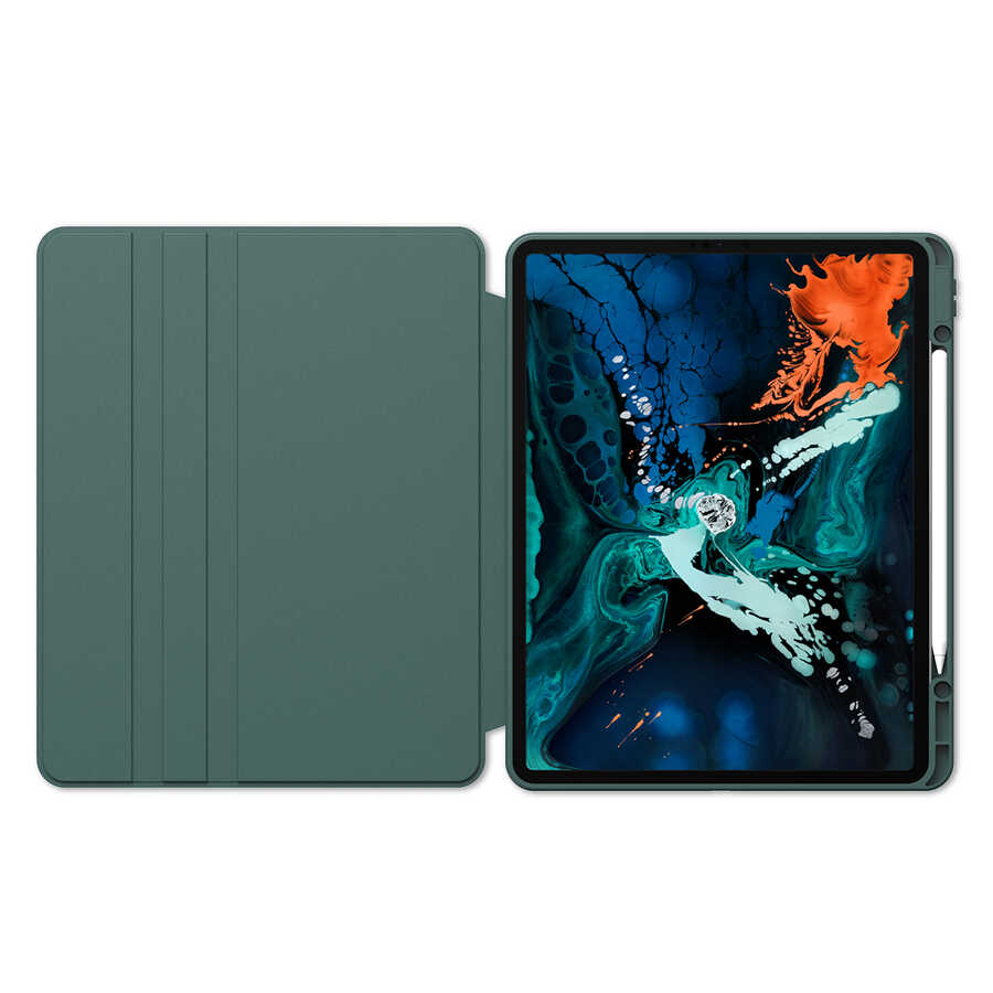 Apple iPad Pro 12.9 2020 Uyumlu (4.Nesil) Kılıf Zore Nayn Dönebilen Standlı Kılıf - 9
