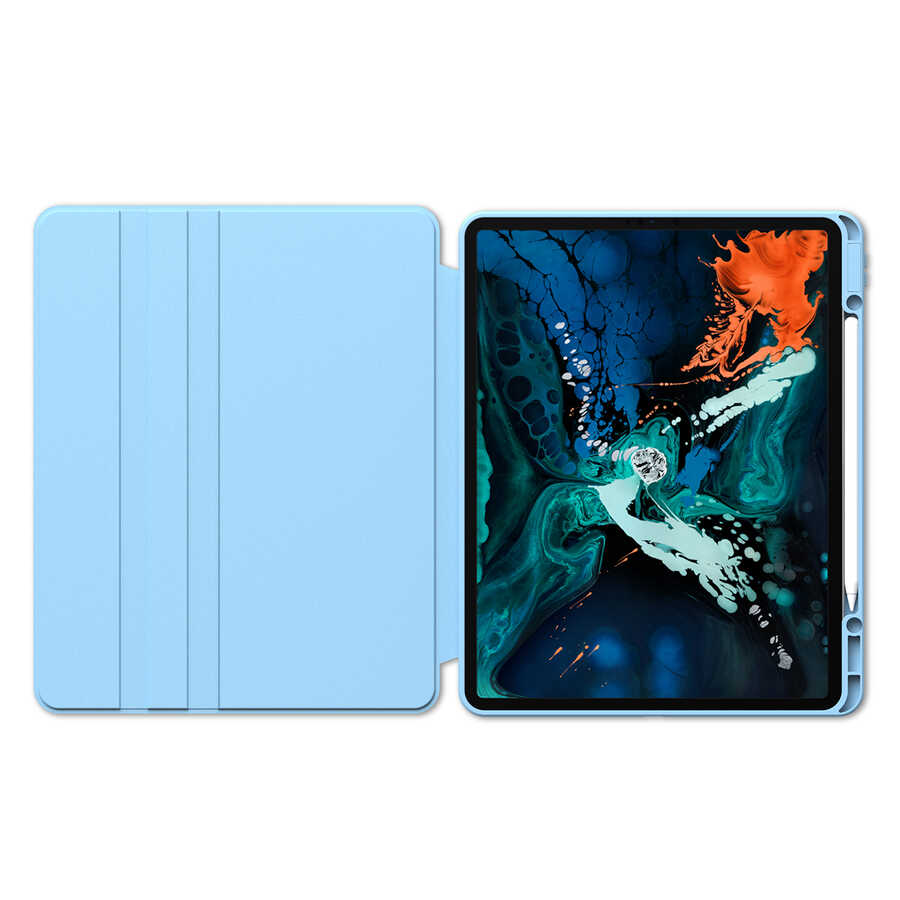 Apple iPad Pro 12.9 2020 Uyumlu (4.Nesil) Kılıf Zore Nayn Dönebilen Standlı Kılıf - 11