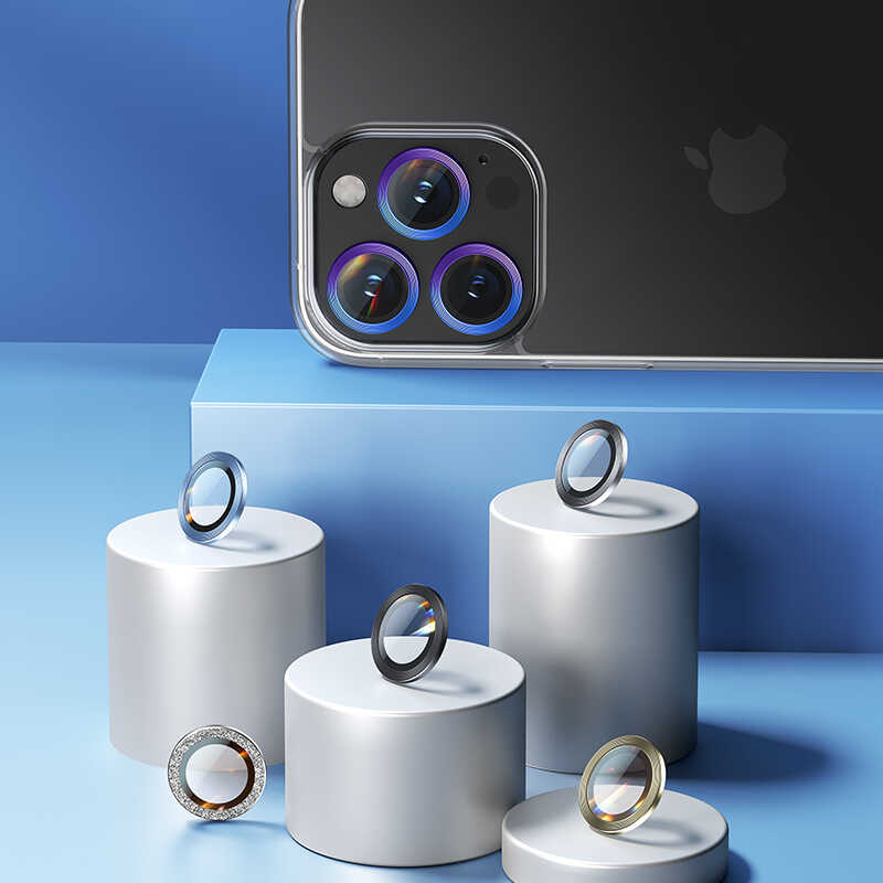 Apple iPhone 13 Pro Uyumlu Benks New KR Kamera Lens Koruyucu - 6
