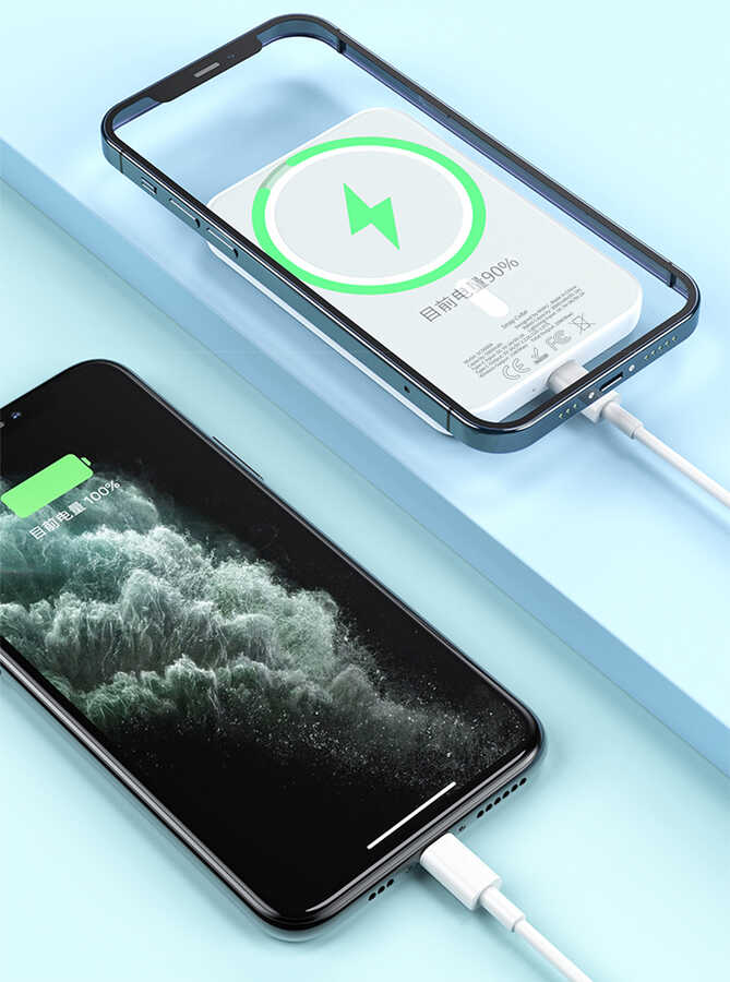 Wiwu SC5000A Magsafe Mıknatıslı Wireless Powerbank - 4