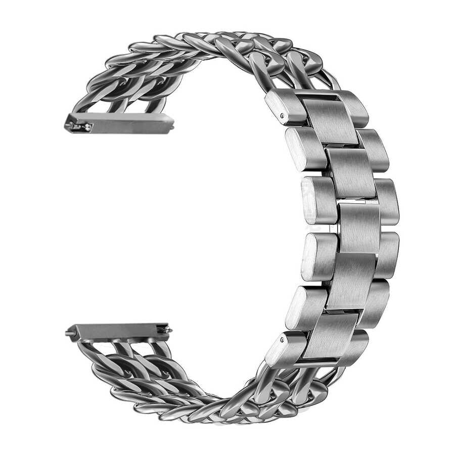 Huawei Watch GT 3 46mm Uyumlu KRD-17 Metal Kordon - 5