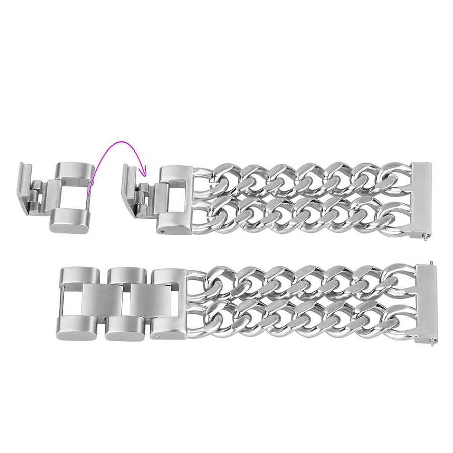 Huawei Watch GT 3 46mm Uyumlu KRD-17 Metal Kordon - 7