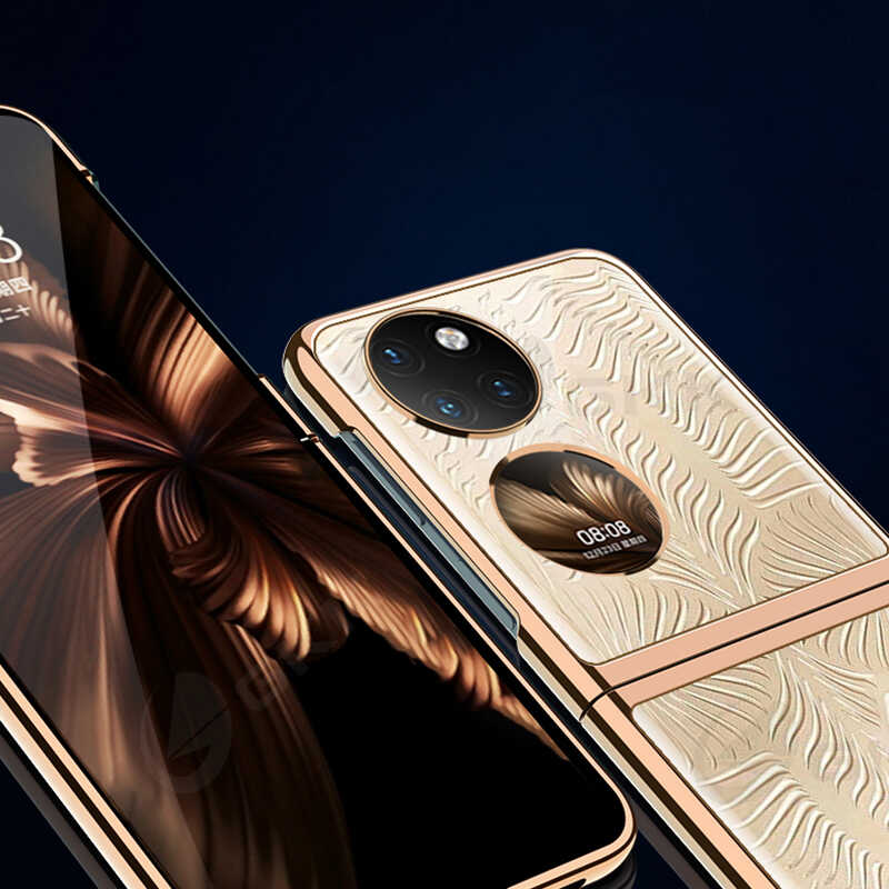 Huawei P50 Pocket Uyumlu Kılıf Zore Kıpta Kapak - 8