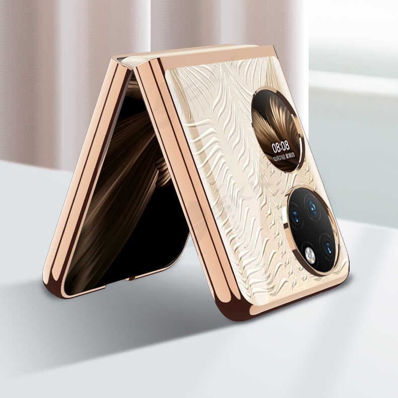 Huawei P50 Pocket Uyumlu Kılıf Zore Kıpta Kapak - 10