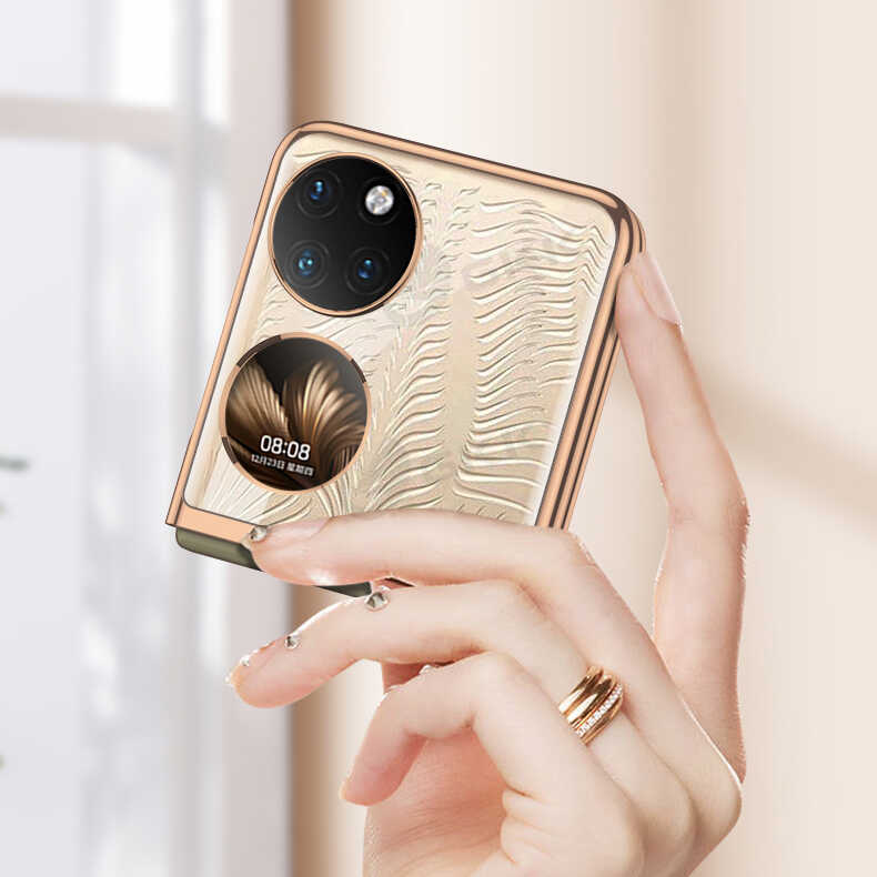 Huawei P50 Pocket Uyumlu Kılıf Zore Kıpta Kapak - 12